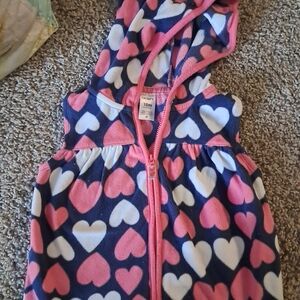 Carter's Pink and Blue Heart Baby Vest